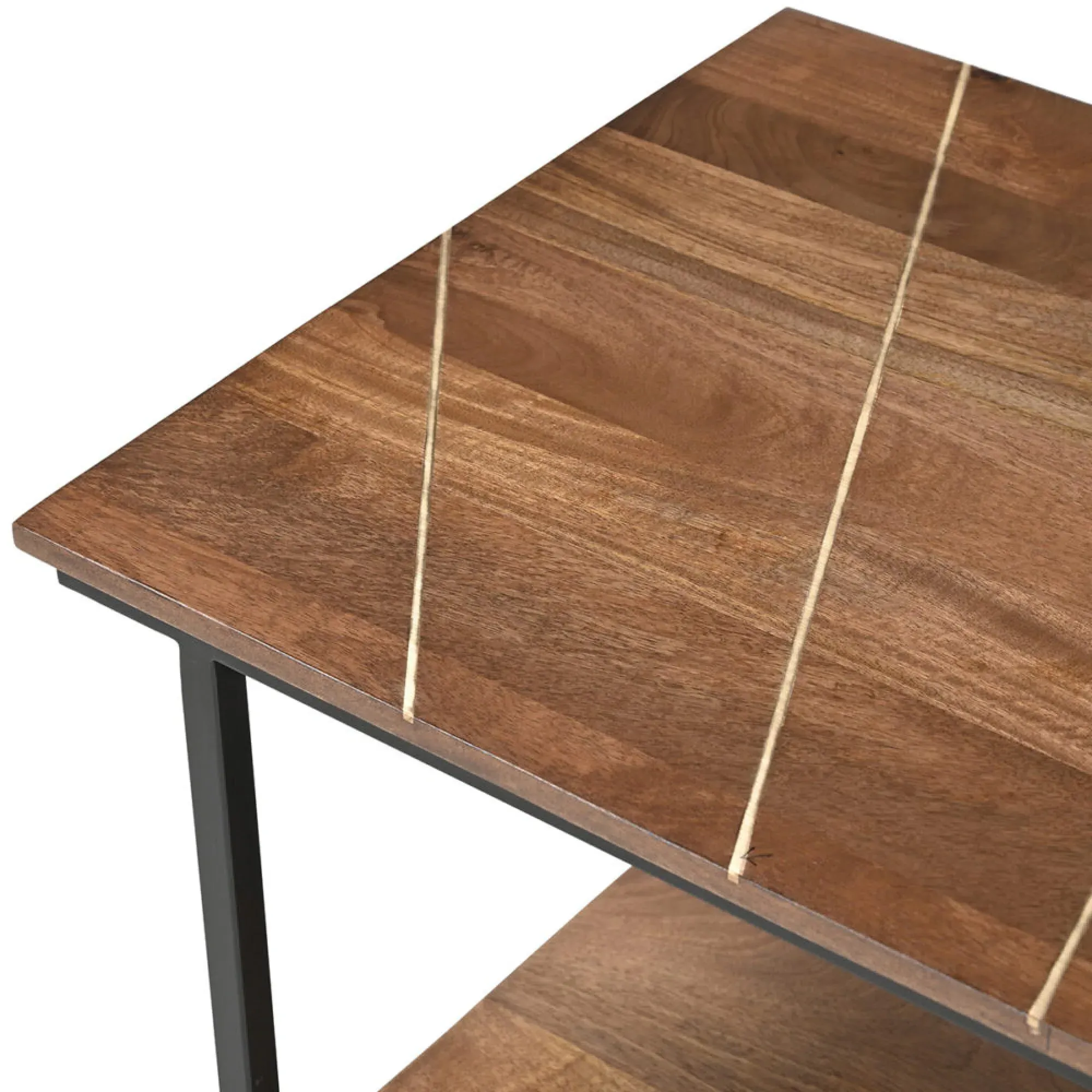 Fowey Rectangular Coffee Table - Brown, Mango Wood