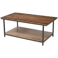 Fowey Rectangular Coffee Table - Brown, Mango Wood