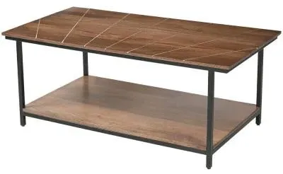 Fowey Rectangular Coffee Table - Brown, Mango Wood image
