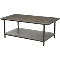 Fowey Rectangular Coffee Table - Dark Brown, Mango Wood