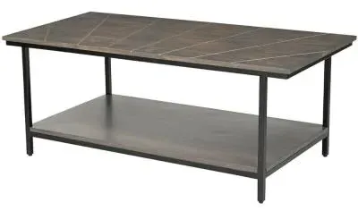 Fowey Rectangular Coffee Table - Dark Brown, Mango Wood