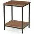 Fowey Square Side Table - Brown, Mango Wood