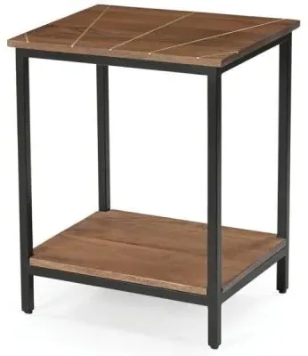 Fowey Square Side Table - Brown, Mango Wood image