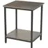 Fowey Square Side Table - Dark Brown, Mango Wood