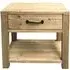 Langley 1 Drawer Lamp Table - Reclaimed Pine