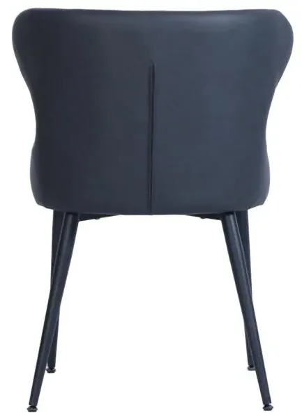 Langley Dining Chair - Grey, Faux Leather
