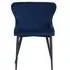 Langley Dining Chair - Navy Blue, Velvet Fabric