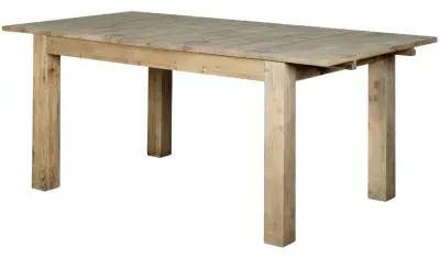 Langley Reclaimed Pine 4-6 Seater Extending Dining Table