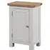 Lundy 1 Door Small Hall Cabinet - Moon Grey, Oak
