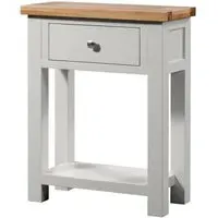 Lundy 1 Drawer Console Table - Moon Grey, Oak