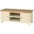 Lundy 120cm Large TV Unit - Ivory, Oak