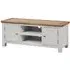 Lundy 120cm Large TV Unit - Moon Grey, Oak
