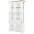 Lundy 2 Door Display Cabinet - White, Oak
