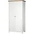 Lundy 2 Door Wardrobe - White, Oak