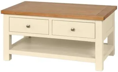 Lundy 2 Drawer Coffee Table - Ivory image