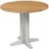 Lundy 2-Seater Round Drop Leaf Dining Table - Grey