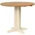 Lundy 2-Seater Round Drop Leaf Dining Table - Ivory