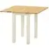 Lundy 2-Seater Square Drop Leaf Dining Table - Ivory