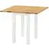 Lundy 2-Seater Square Drop Leaf Dining Table - White