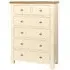 Lundy 2+4 Drawer Chest - Ivory, Oak