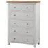 Lundy 2+4 Drawer Chest - Moon Grey, Oak