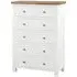 Lundy 2+4 Drawer Chest - White, Oak