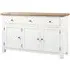 Lundy 3 Door Sideboard - White, Oak