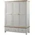 Lundy 3 Door Triple Wardrobe - Moon Grey