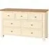 Lundy 3+4 Drawer Chest - Ivory, Oak