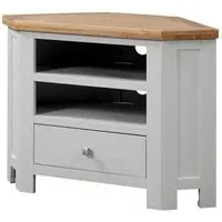Lundy 90cm Corner TV Unit - Moon Grey