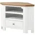 Lundy 90cm Corner TV Unit - White