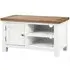 Lundy 90cm TV Unit - White, Oak