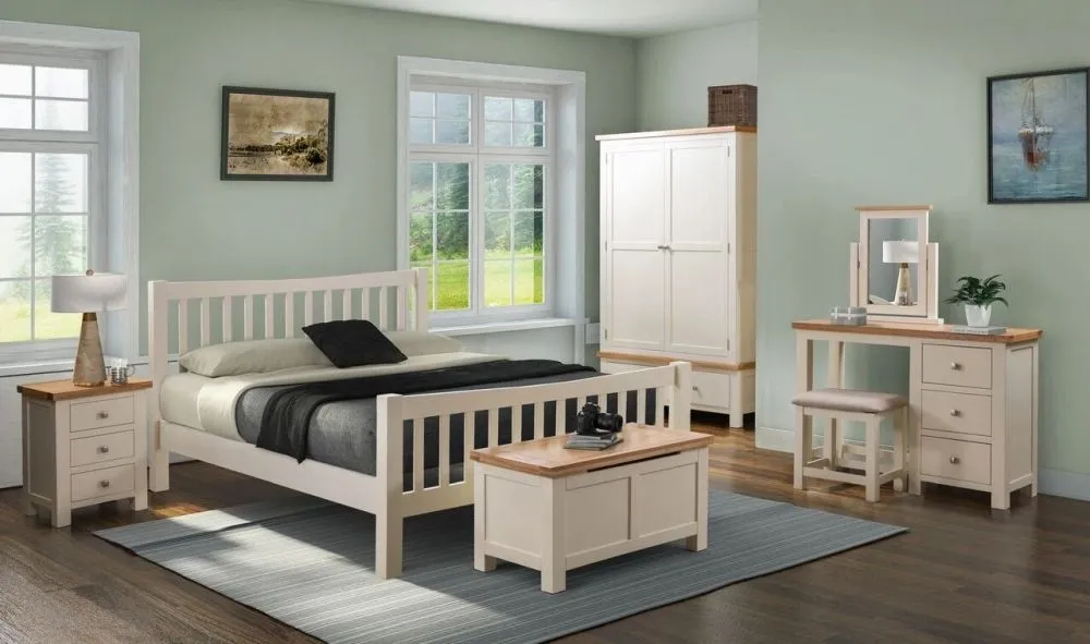 Lundy Bed Frame - Ivory