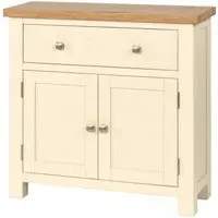 Lundy Compact 2 Door Sideboard - Ivory, Oak