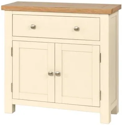 Lundy Compact 2 Door Sideboard - Ivory, Oak image