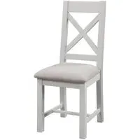Lundy Crossback Dining Chair Set of 2 - Grey, Pine