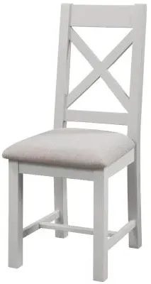 Lundy Crossback Dining Chair Set of 2 - Grey, Pine