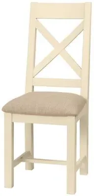 Lundy Crossback Dining Chair Set of 2 - Ivory, Pine