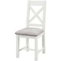 Lundy Crossback Dining Chair Set of 2 - White, Pine