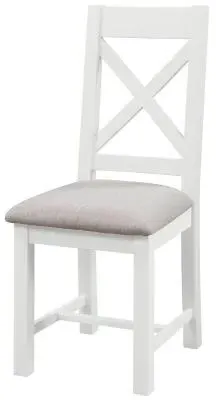 Lundy Crossback Dining Chair Set of 2 - White, Pine