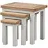 Lundy Nest of 3 Tables - Grey, Oak