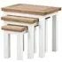Lundy Nest of 3 Tables - White, Oak