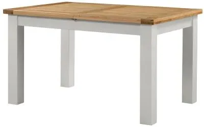 Lundy Rectangular Extending Dining Table - Grey, Oak