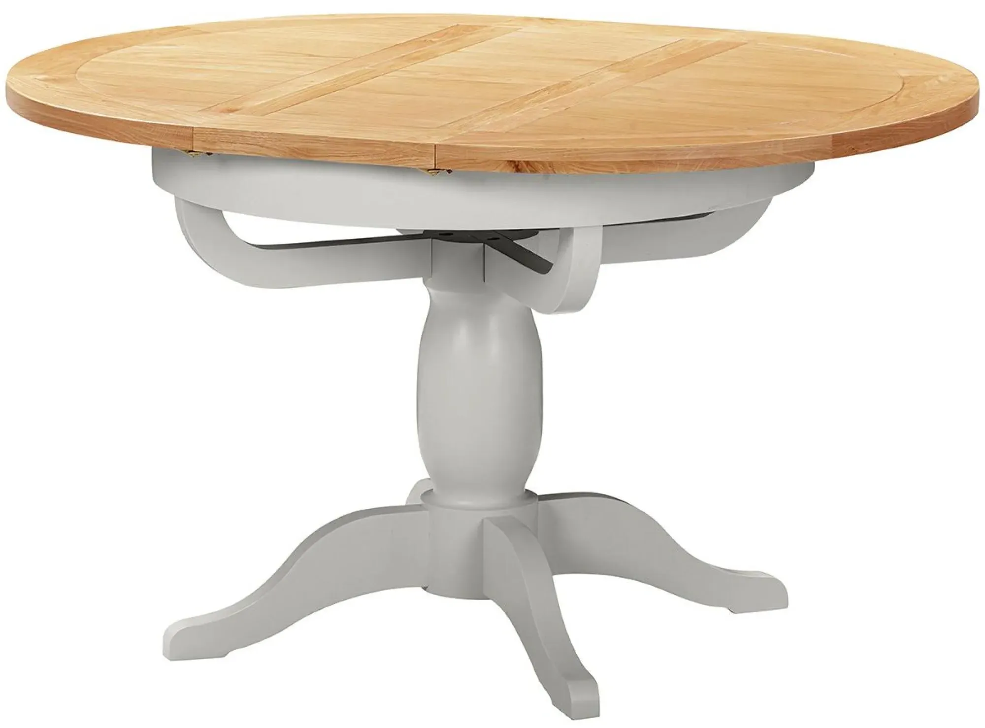 Lundy Round Extendable Dining Table - Moon Grey