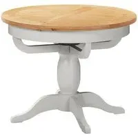 Lundy Round Extendable Dining Table - Moon Grey