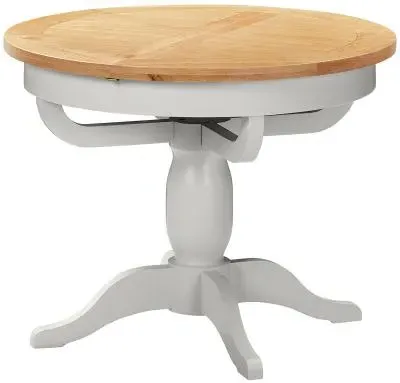 Lundy Round Extendable Dining Table - Moon Grey image