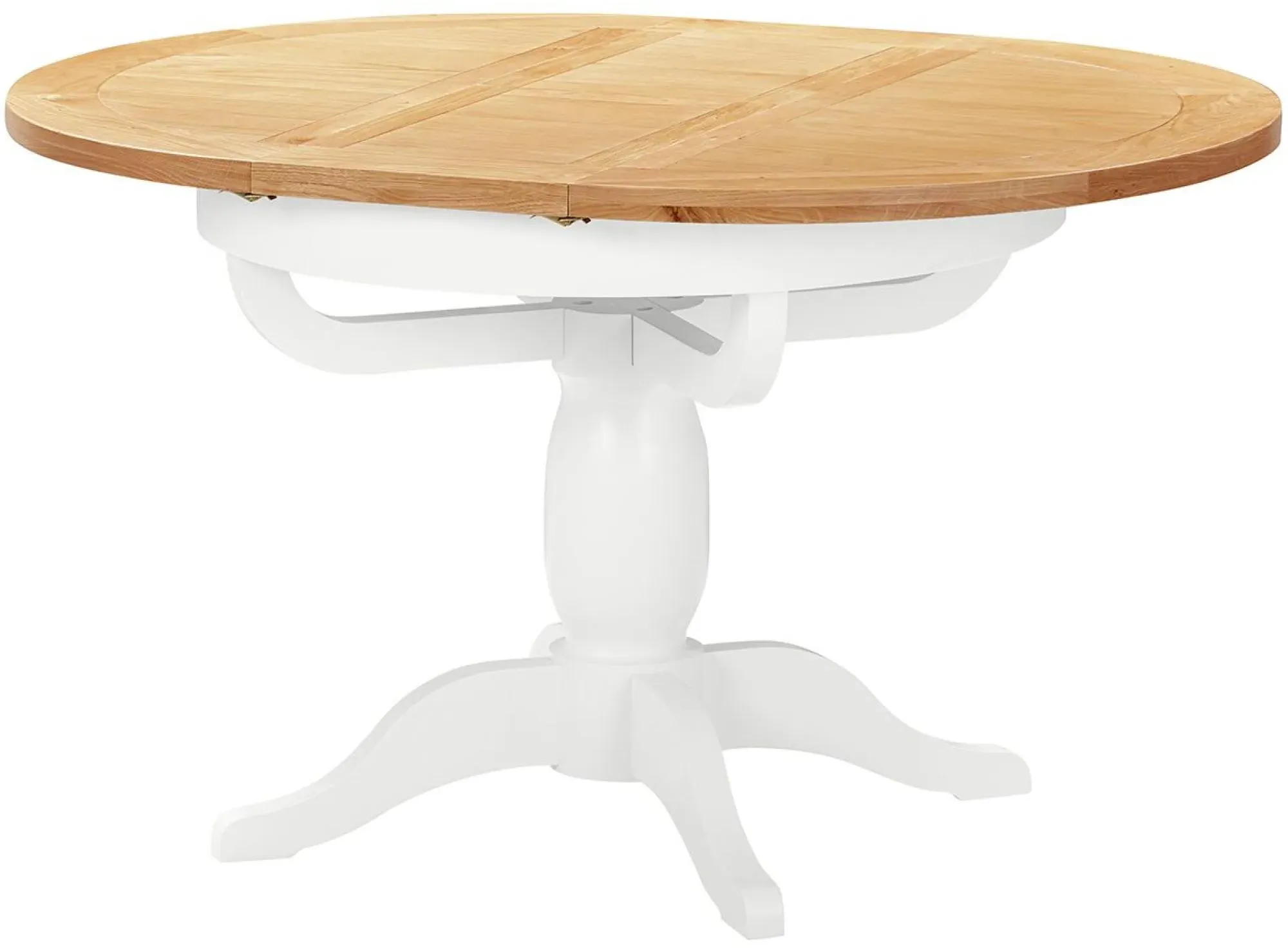 Lundy Round Extendable Dining Table - White