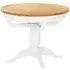 Lundy Round Extendable Dining Table - White