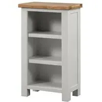 Lundy Small Bookcase - Grey, Oak