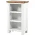 Lundy Small Bookcase - White, Oak